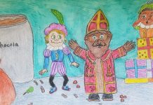 Bruine Sint en Witte piet